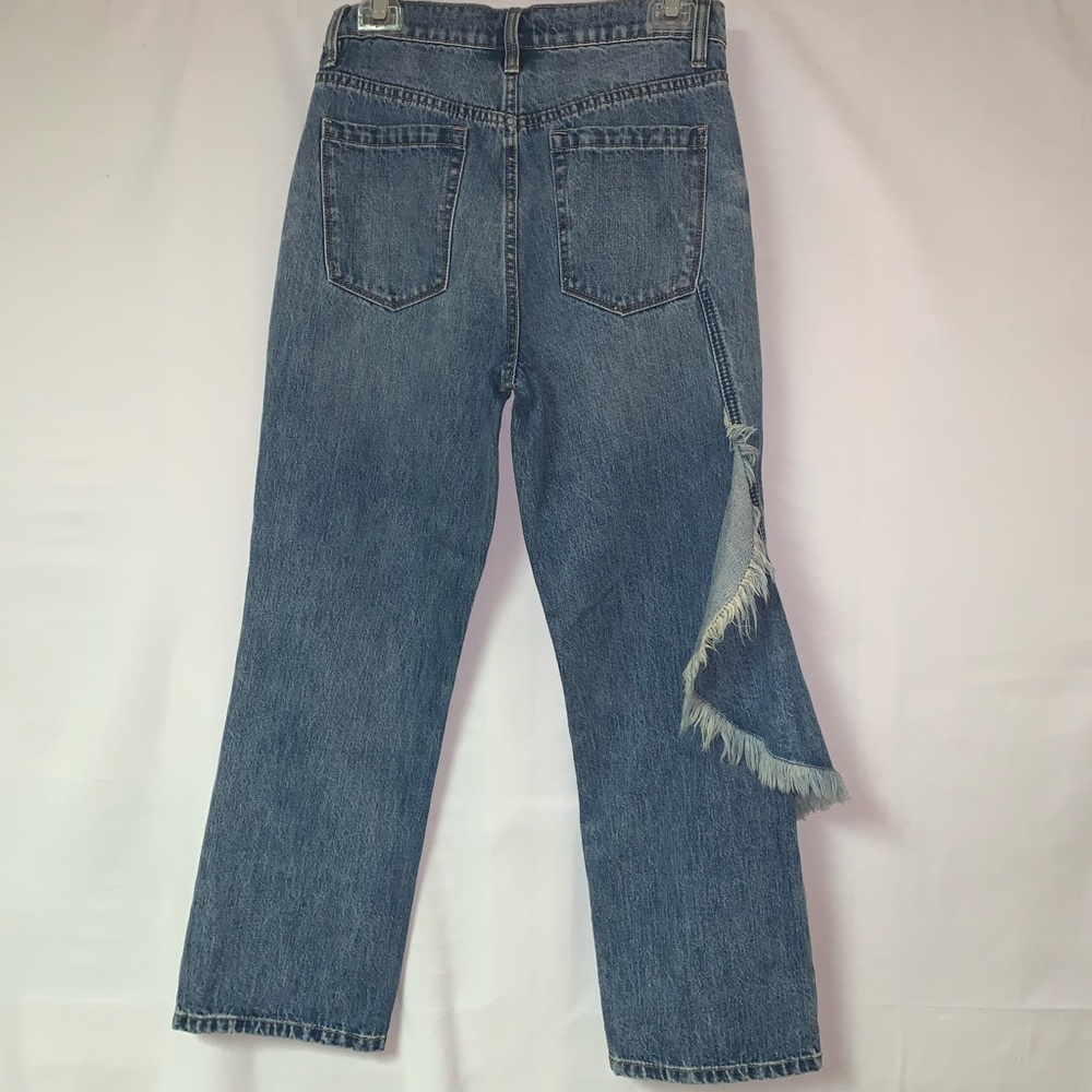 Chelsea & Violet Jeans Side Ruffle High Rise - Picture 5 of 6